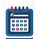 A calendar icon representing the 14-month validity period of the vignette.