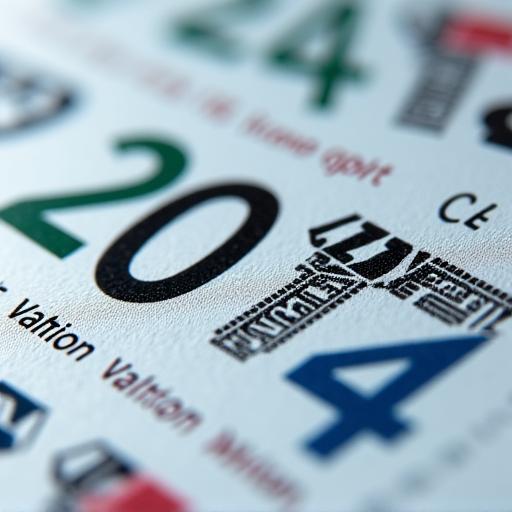 A close-up of the 2024 Swiss vignette sticker showing its design and price.
